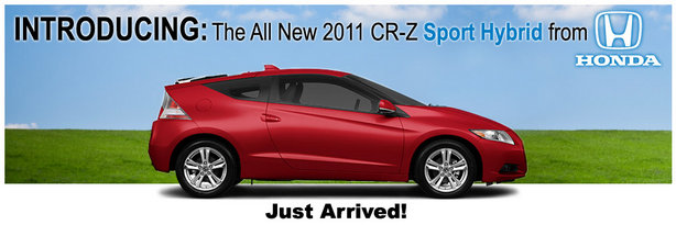 Honda CR-Z - Just Arrived! Banner
